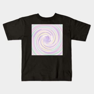 Swirl of Diamond Unicorn Dots Pattern Kids T-Shirt